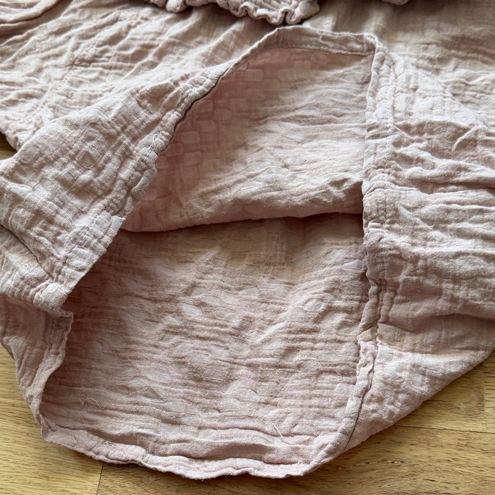 Mabo 3/4 Sleeve Ruffle Peter Pan Collar Top dusty pink girls size 2/3 years - Picture 12 of 16